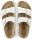Birkenstock Arizona Pantoffels - Wit Patent - Smalle Pasvorm - Maat 35 - Dames