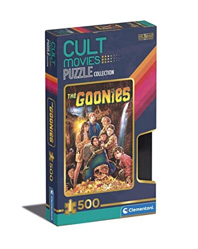 Clementoni Movies-The Goonies-500 Made in Italy, 500 stukjes beroemde cult-puzzel, film plezier voor volwassenen, meerkleurig, medium, 35115