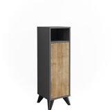 Vicco Leano Midikast Antraciet/Goudkleurig Eiken 30 x 97 cm