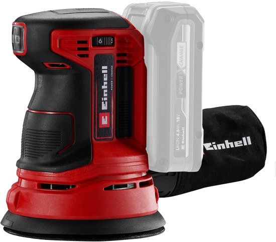 Einhell TE-RS 18 Li Solo - Accu Excentrische Schuurmachine - 18V - Ø 125 mm - Excl. Accu en lader