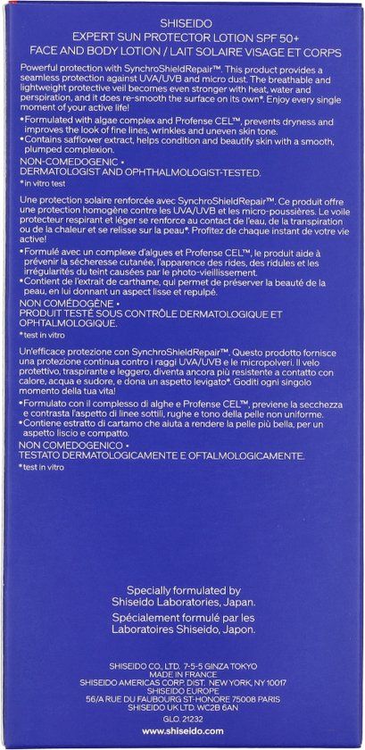 SHISEIDO Expert Sun Protector Lotion SPF50+ 300 ml - SPF 50+