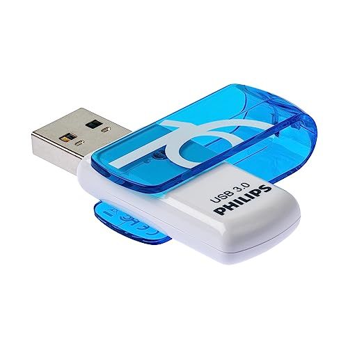 Philips Vivid Edition 16GB USB Flash Drive – USB-Stick, USB3.0, FM16FD00B/00, - Black, Silver