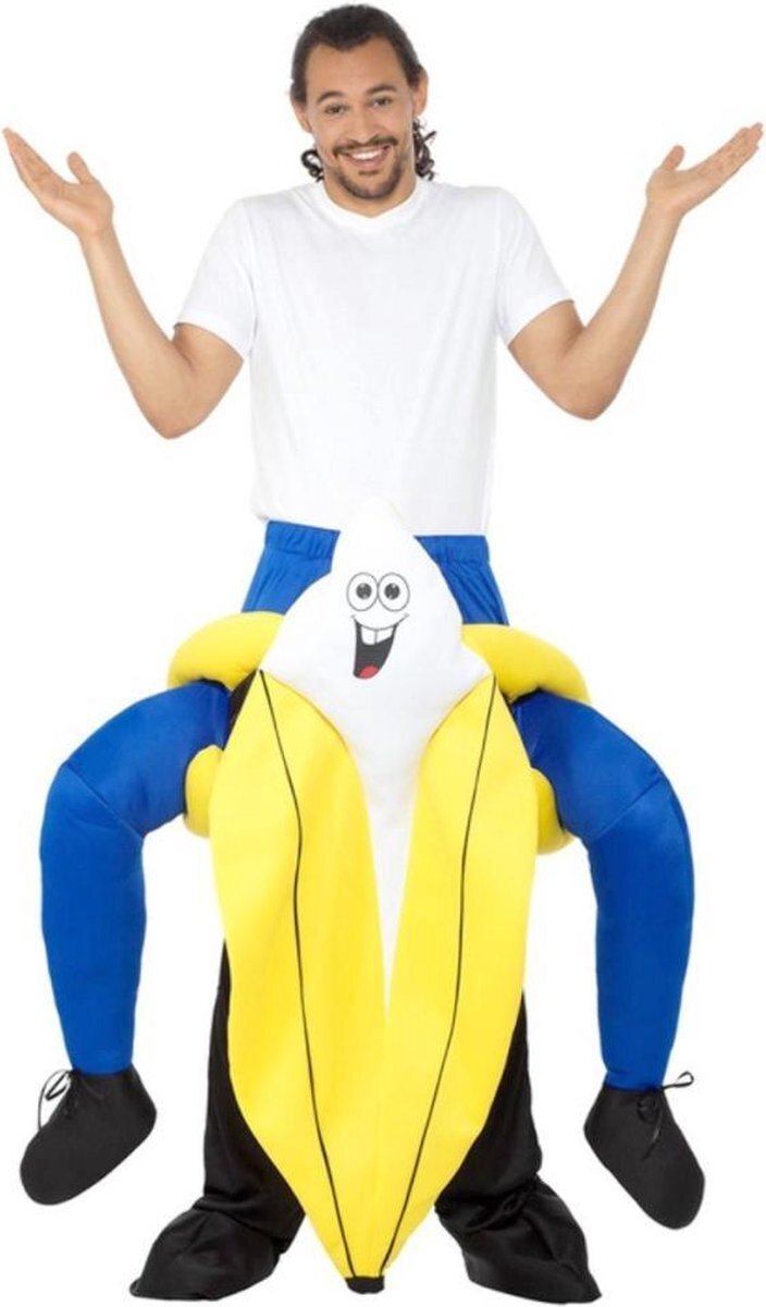 Smiffys Kostuum Piggyback Banana Geel