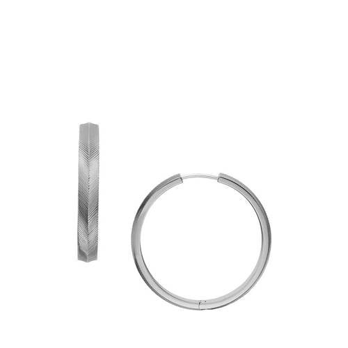 Fossil Harlow Oorring JF04668040 Zilverkleurig
