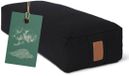 #DoYourYoga - Hoekig Yoga bolster - »Paravati« - Meditatiekussen met bio-organische Spelt vulling - L67 cm & diam.13 cm - zwart