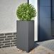vidaXL Plantenbakken - 2 stuks - Driehoek - 50x43x75 cm - Staal - Antracietkleurig