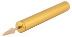 Bordureuse en cuir avec rouleau en laiton, applicateur d'huile, jaune, pour bords