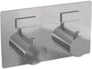 Brauer Chrome Edition - 2 weg - Inbouwthermostaat - Drukknoppen - In/afbouwdelen - Chroom