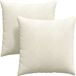 vidaXL - Zitkussens - 2 stuks - Crème - 80 x 80 cm - Corduroy stof
