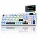 EPOMAKER F108 Pro Licht Blauw Mechanisch Gaming Toetsenbord