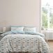 Bianca Hans Retro Spot 200 Thread Count Katoen Super King Dekbedovertrek Set met Kussenslopen Blauw