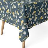 MARTINA HOME Tafelkleed van hars, Olga, blauw, 100 x 140 cm