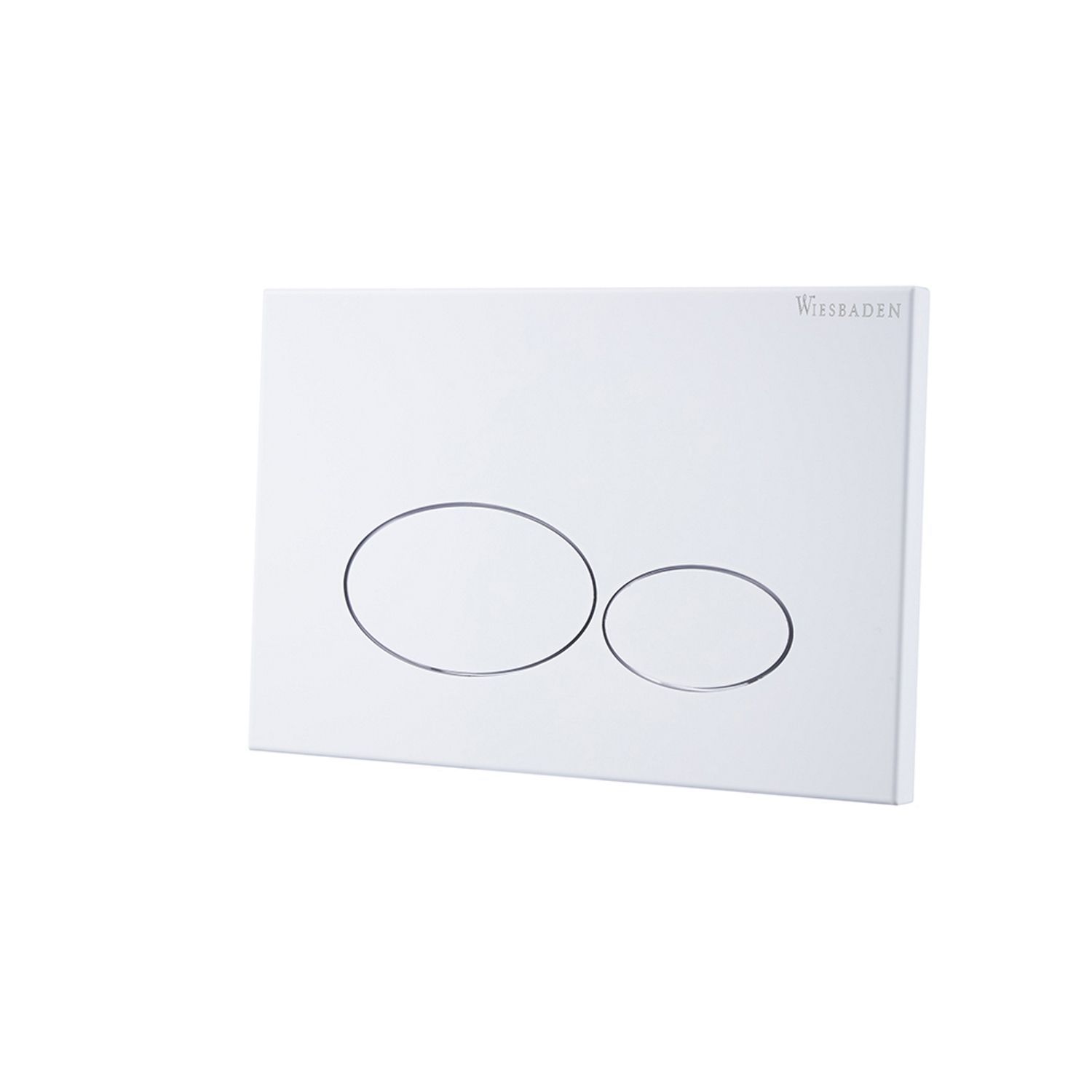 Boss & Wessing Drukplaat voor inbouwreservoir boss & wessing x32 metal mat wit - rvs - 8719304941477