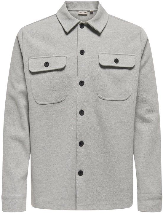 ONLY & SONS ONSNEWKODYL OVERSHIRT SWEAT NOOS - Men - Size S - Grey