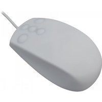 MCL - Muis - waterproof, silicone - optisch - 5 knoppen - met bekabeling - USB - wit