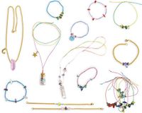 Janod - Les Ateliers Bijoux - Creatieve set voor kinderen - Sierstenen - 16 stuks - Vanaf 8 jaar - J07938