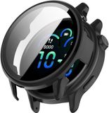 Strap-it hard case hoesje met screenprotector geschikt voor Garmin Vivoactive 6 (zwart)