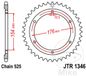 Corona Couronne 43Z PAS 525 Diamètre Intérieur 154 Entraxe Fixation 176