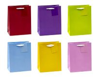 TSI Cadeauzakjes TRENDFARBEN, pak van 12, maat: Medium (HxBxD 23 x 18 x 10 cm), Art.Nr. 86011