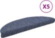 vidaXL Trapmatten zelfklevend 5 stuks 56x17x3 cm blauw