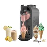 Cecotec Twist&Ice Cream B. Slush-machine, ijsmachine, 1,5 l, 210 W, touch-bediening, 9 automatische modi, koeling zonder voorvriezen, druppelvrije schenktuit, onmiddellijke zelfgemaakte verfrissing
