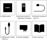 Marmitek Connect 350 UHD 2.0 - HDMI Switch 4K 60Hz - 5 in 1 out