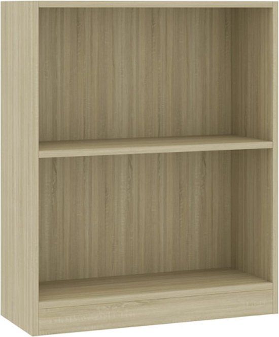 vidaXL Boekenkast 60x24x76 cm bewerkt hout sonoma eikenkleurig