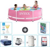 Intex Rond Frame Zwembad - 244 x 76 cm - Roze