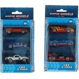 Top1Toys Rapid Wheels Auto die cast 3 pack assorti