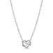 PANDORA Moments Sprankelende Infinity Heart ketting in sterling zilver met kubieke zirkonia stenen, maat 50cm, 392666C01-50