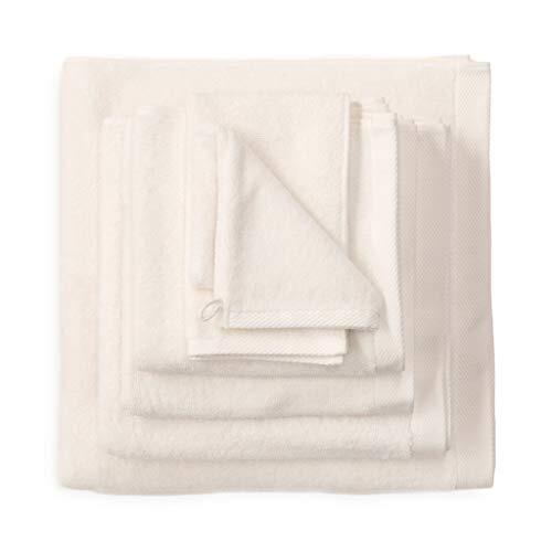 Heckett & Lane Bath Hand Towel, 100% Cotton, Off-White, 50 x 100 Cm, 3.0 Pieces