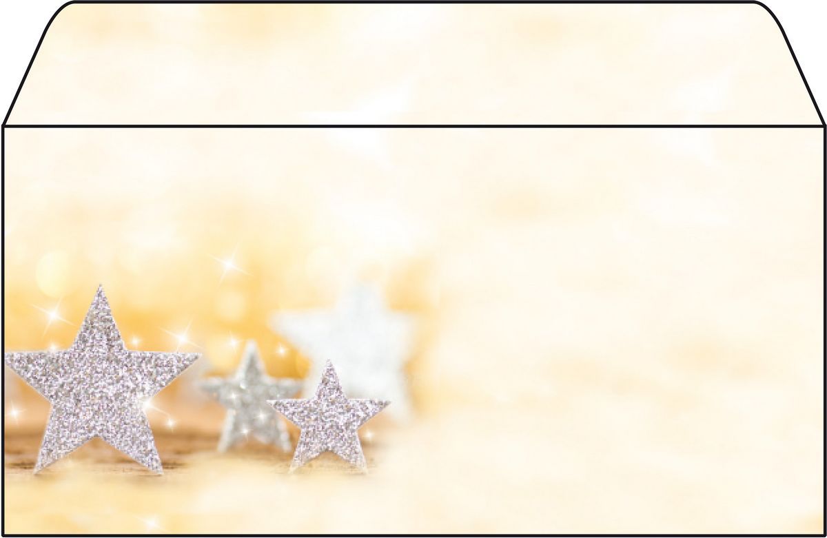 Sigel DU035 - Enveloppen - 50 stuks - Beige, Zilver