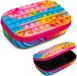 Ibenzoa® Pop Federmppchen Jouet sensoriel à bulles pour garçons et filles - Boîte de rangement en silicone avec plus de 60 stylos