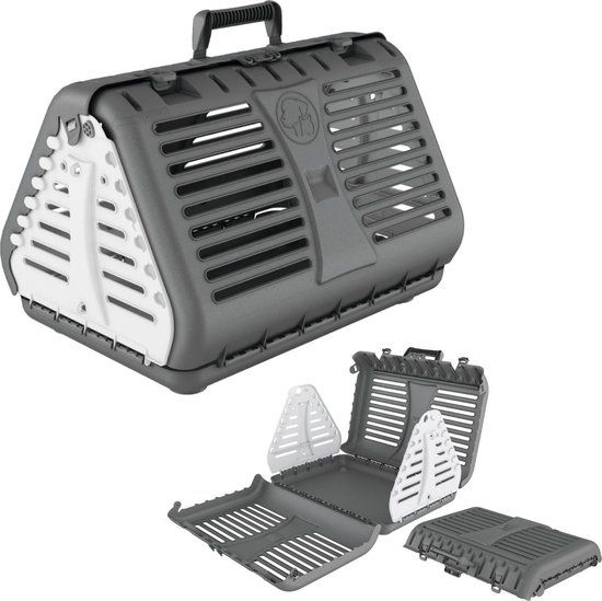 Rotho Babydesign Rotho Toby Huisdieren Drager Antraciet - Blauw - Kunststof - Hond - 98 cm