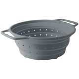 Lacor - 62884 Opvouwbaar afdruiprek, keukenzeef, met handgrepen, ruimtebesparend, multifunctioneel, vaatwasmachinebestendig, robuust en licht, siliconen, BPA-vrij, diameter 20 cm