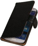 Best Cases Panda Best Cases Samsung Galaxy Core Prime Snake Slang Bookstyle Wallet Hoesje Zwart