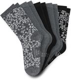 Schiesser Damessokken 5 Pack - Bluebird Dames Sokken - zwart, grijs