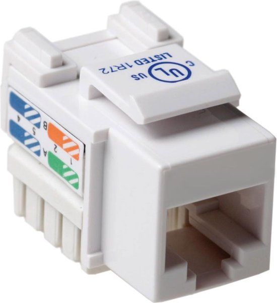 ACT TD6015 Keystone Jack CAT6 Unshielded Down | Wit