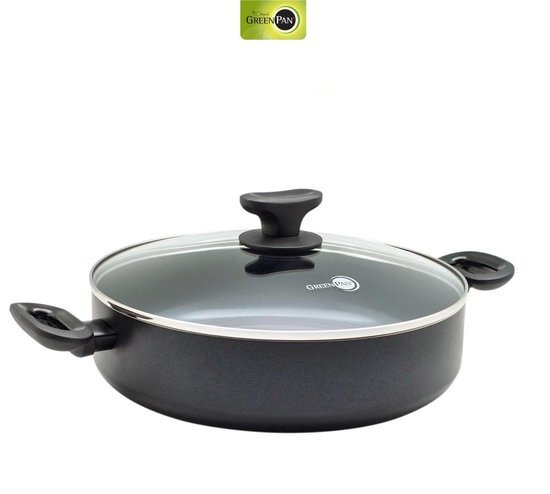 Greenpan Torino keramische hapjespan met deksel 28 cm - 4.2L