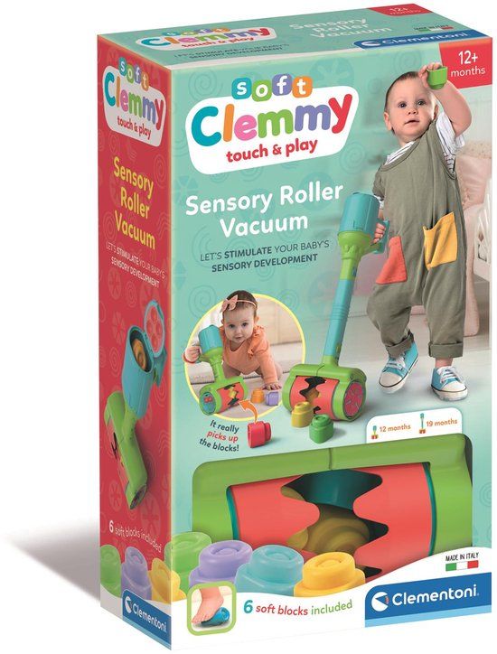 Clementoni Soft Clemmy Stofzuiger - Sensorische blokkenset - Vanaf 6 maanden