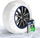 Wintem Chaussettes à neige pour voiture, taille S, auto-centrage, idéal en hiver, pour des déplacements sûrs et légaux sur routes enneigées ou verglacées ; facile à monter et à démonter, lavable et réutilisable