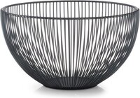 Zeller Fruitmand - Rond - Zwart - Metaal - Ø 25 cm