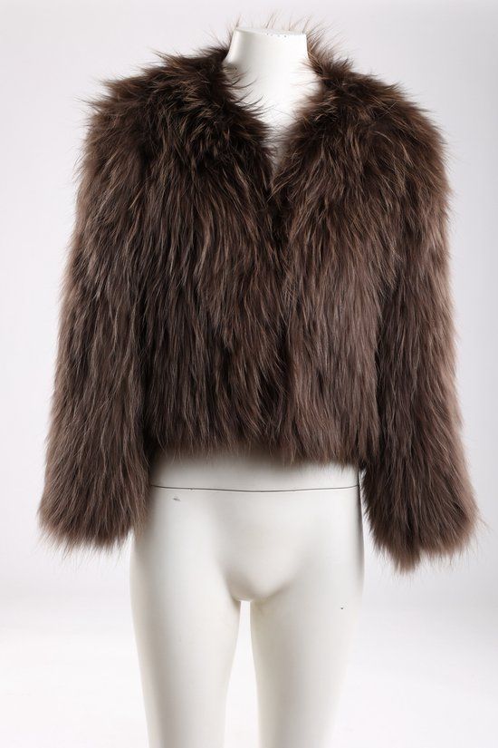 Nukus Lori Jacket Women Brown Faux Fur Jacket - Size M