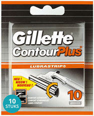 Gillette Contour Plus Scheermesjes Voordeelverpakking 10x10 me