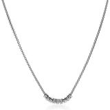 Zinzi Mart Visser by ZINZI zilveren schakelketting 45cm met zirconia's
