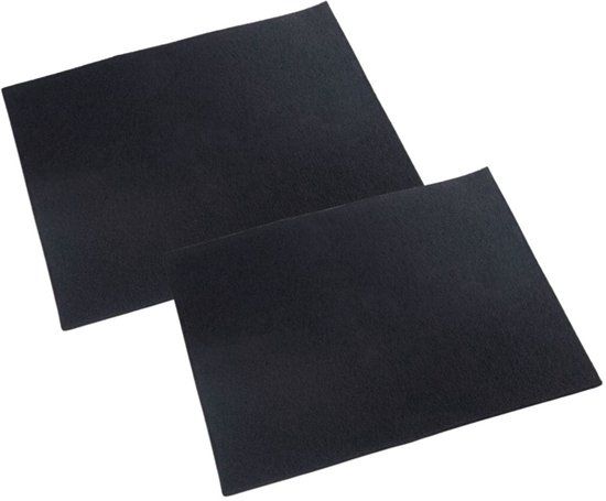 Fackelmann Set van 2 afzuigkapfilters 47 x 57 cm Koolstoffilter Zwart