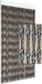 DEGOR - rideau anti-mouches - Ember - zilver zwart - 100x230cm