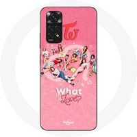 TWICE Hoesje voor Xiaomi Redmi Note 11 4G Rode Poster Wat Is Liefde