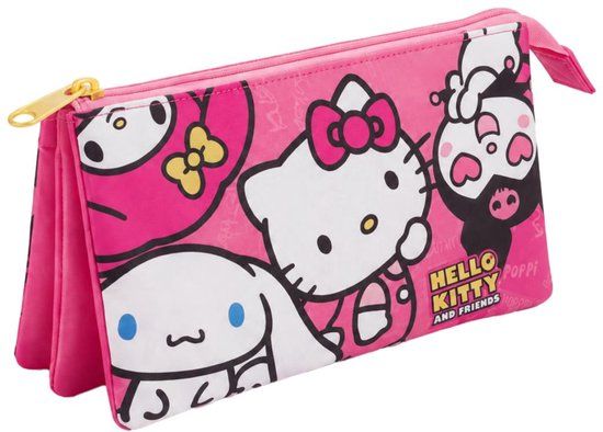 CERDÁ LIFE'S LITTLE MOMENTS Hello Kitty & Friends Etui Meisjes – 3 Vakken – Roze