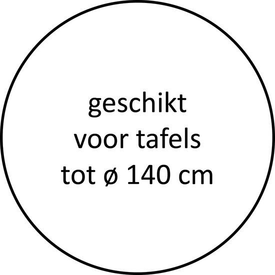 Wicotex Essentiel Rond Tafelkleed - 180 cm - Taupe